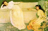 James Abbott Mcneill Whistler Famous Paintings - Symphony in White no.3